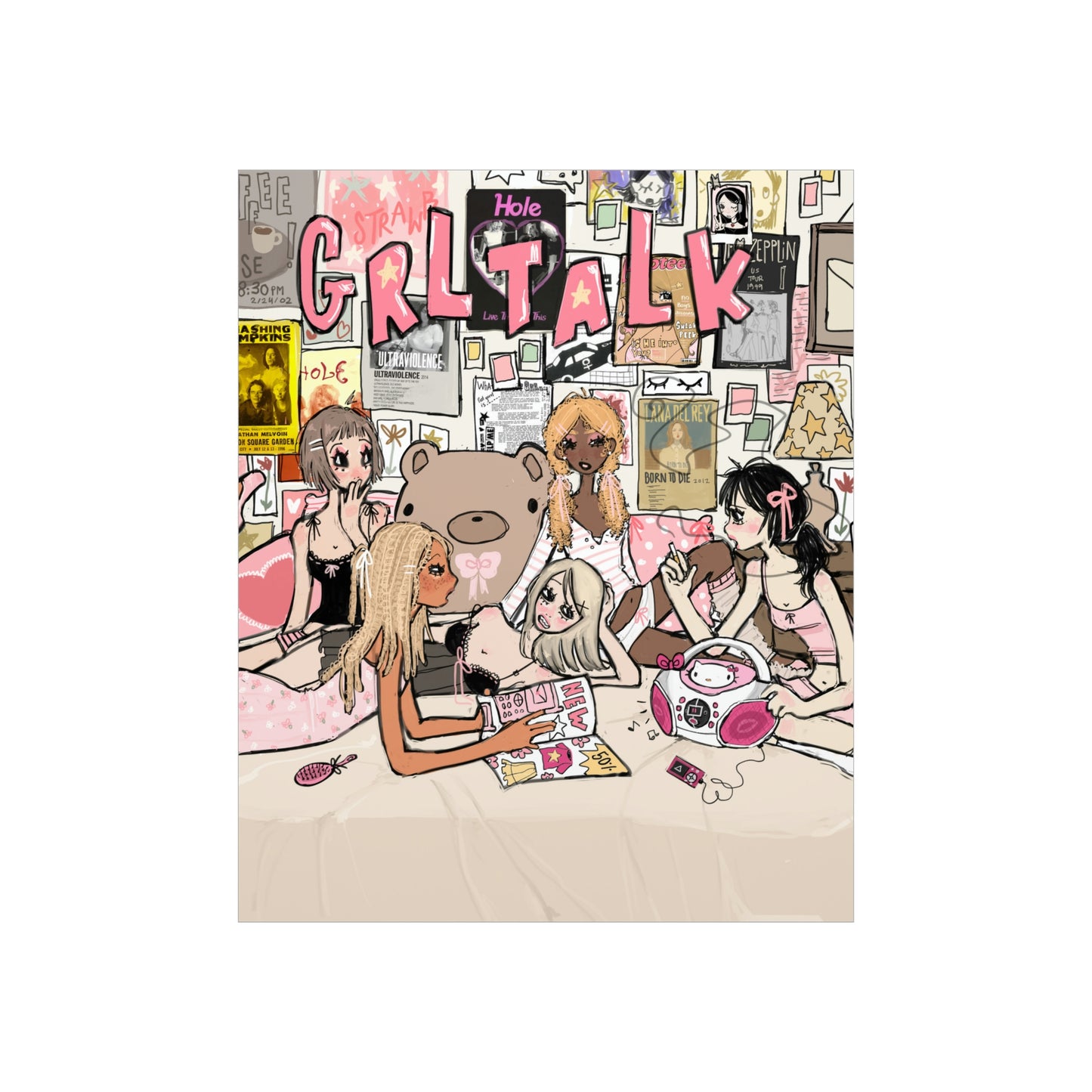 grl talk print